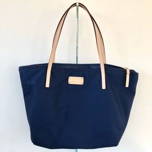 Kate Spade navy nylon tote bag purse